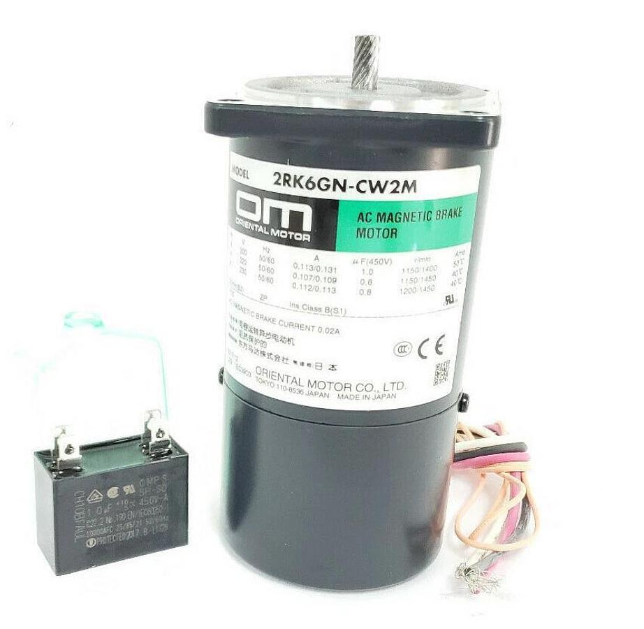Used NIB ORIENTAL MOTOR 2RK6GN-CW2MJ ELECTROMAGNETIC BRAKE MOTOR CH10BFAUL