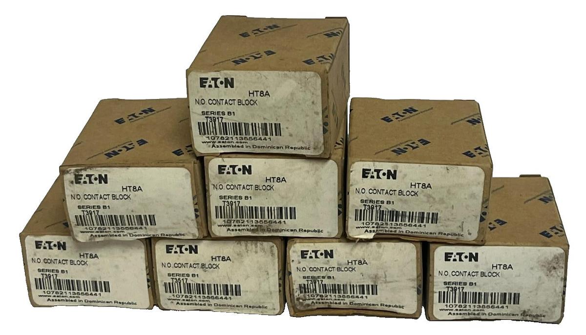 Used LOT OF 8 Eaton HT8A Contact Block Series B1 30mm HT800 N.O. Normally Open NSMP