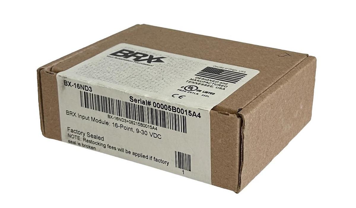 Used NEW SEALED AUTOMATION DIRECT BRX BX-16ND3 / BX16ND3 16-PT INPUT MODULE 9-30VDC