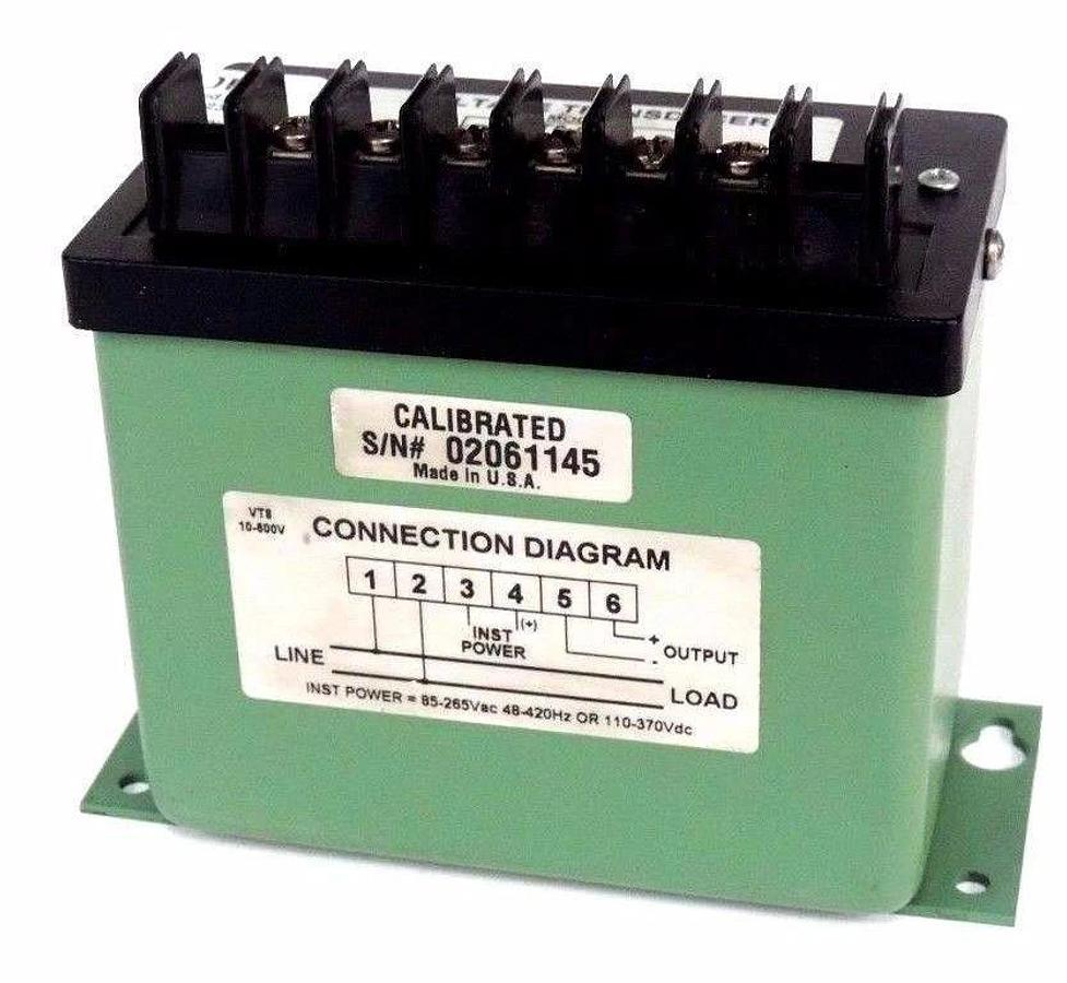 Used FLEX-CORE VT8-003E VOLTAGE TRANSDUCER 0-50VAC VT8003E