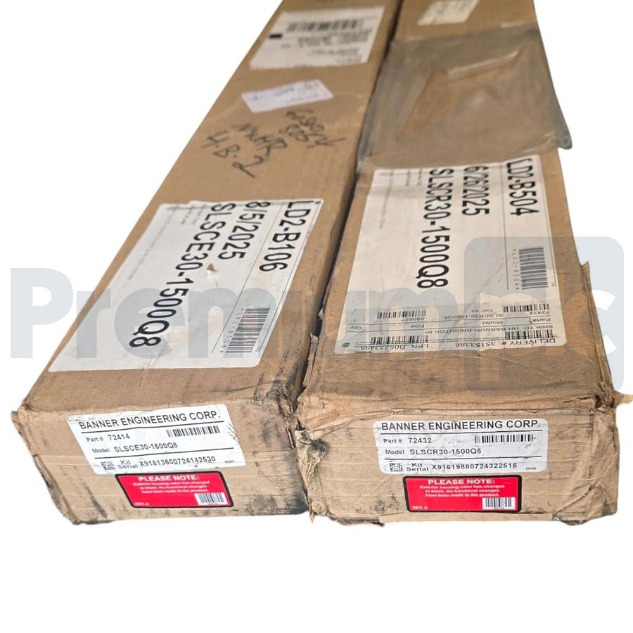Banner SLSCP30-1500Q88 | 72452 Light Curtain Pair SLSCE30-1500Q8 SLSCR30-1500Q8