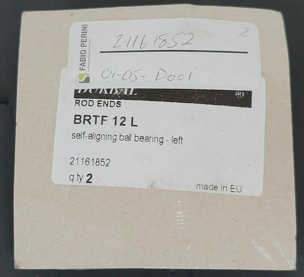 LOT OF 2 NEW DURBAL BRTF12L SELF-ALIGNING BALL BEARINGS