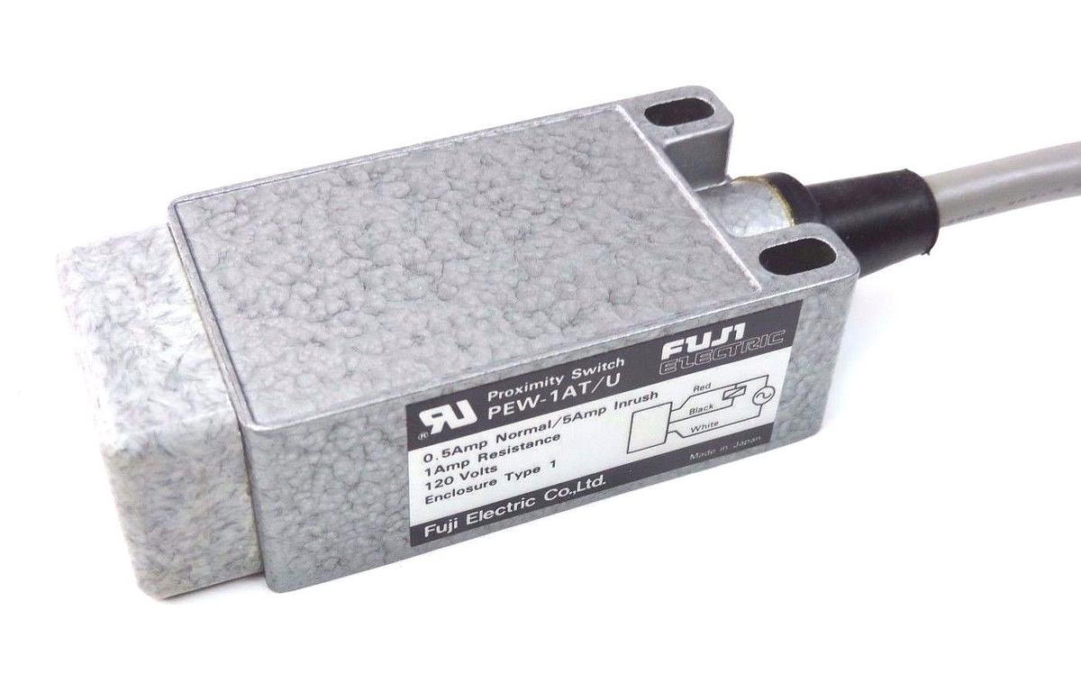 Used NIB FUJI ELECTRIC PEW-1AT/U PROXIMITY SWITCH 3M, 120VAC, 0.5AMP, PEW1ATU
