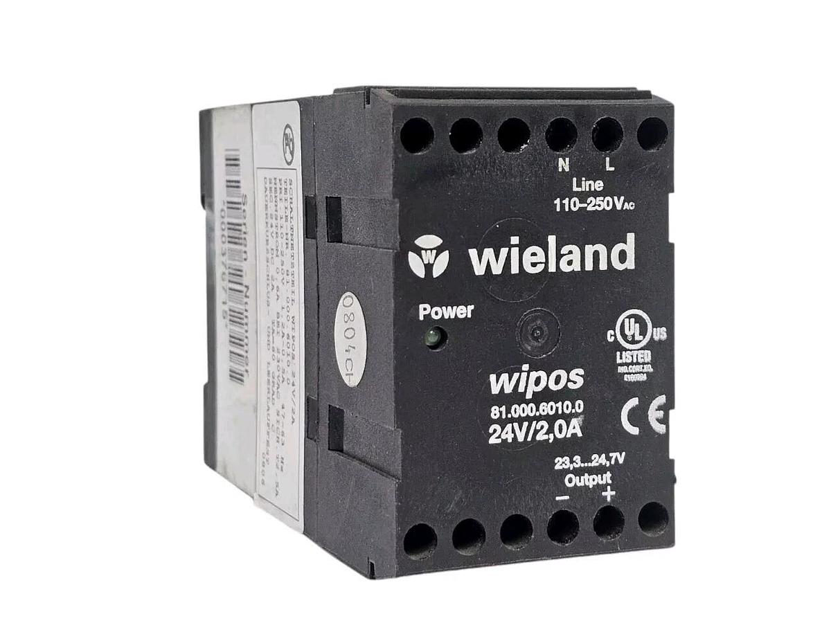Used WIELAND 81.000.6010.0 POWER SUPPLY 2 AMP 24V