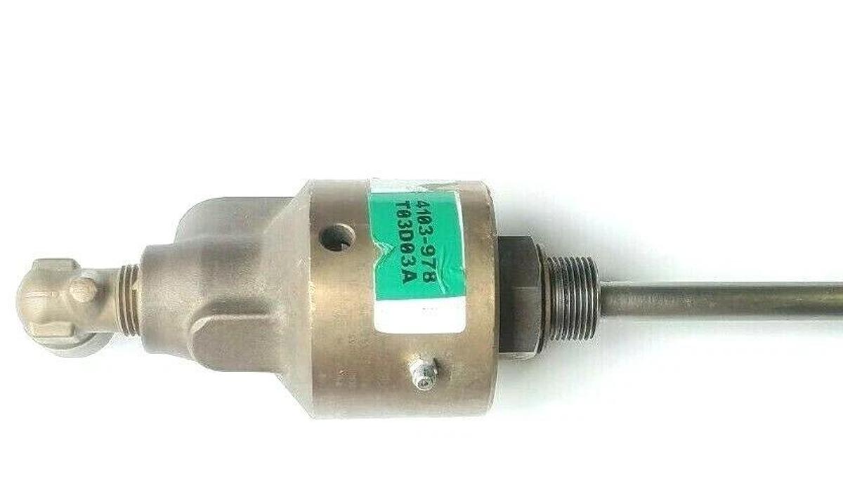 Used DEUBLIN 255-000-284 ROTARY UNION JOINT W/ ~3FT METAL EXHAUST HOSE 255000284