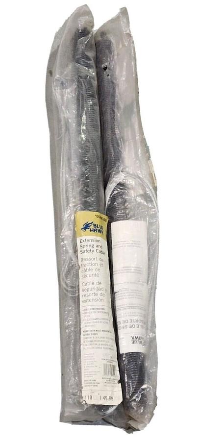 Used LOT OF 2 NEW BLUE HAWK 34105PKXLG EXTENSION SPRING AND SAFETY CABLE
