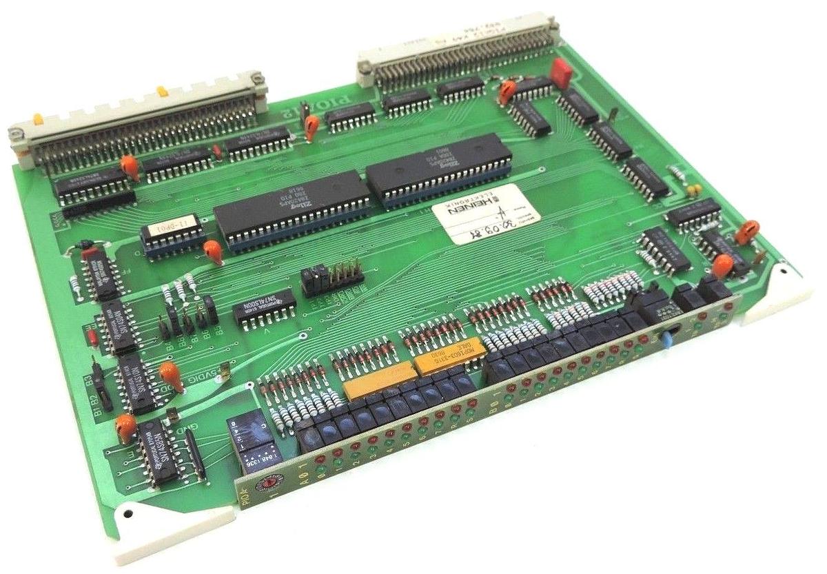 Used HEINEN ELEKTRONIK PIOA12 K49 AB 832.754 PC BOARD 60907-7.4, PIOA