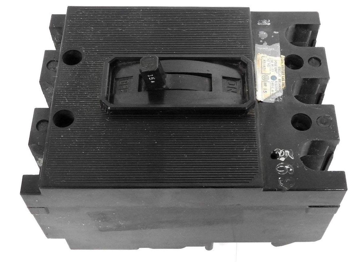 Used ITE SIEMENS ET-1571 CIRCUIT BREAKER ISSUE: BL-27, 15 AMP, 3 POLE, 240VAC