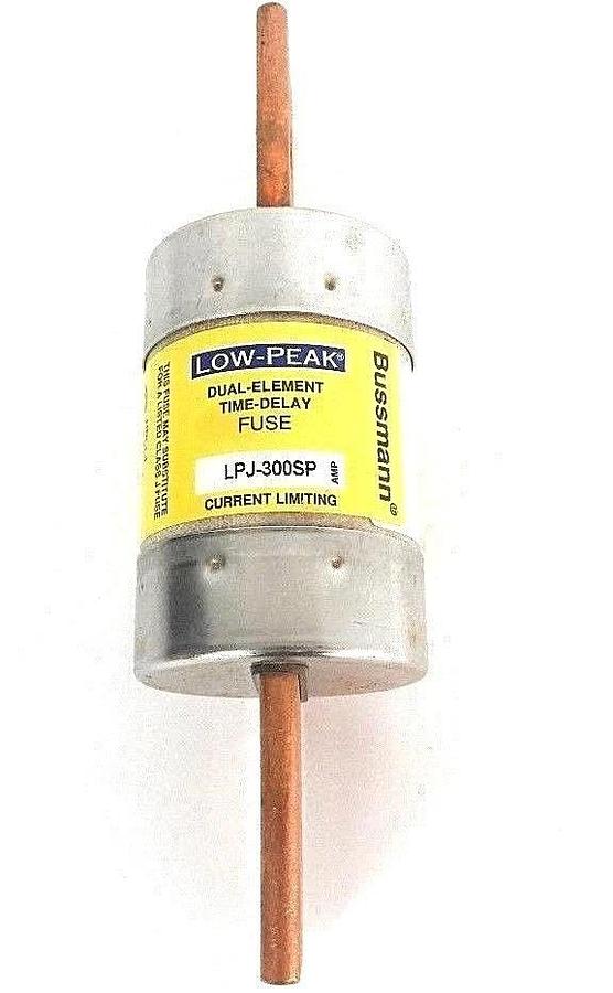 Used NEW COOPER BUSSMANN LPJ-300SP LOW-PEAK TIME DELAY RELAY 300 VDC, 600 VAC