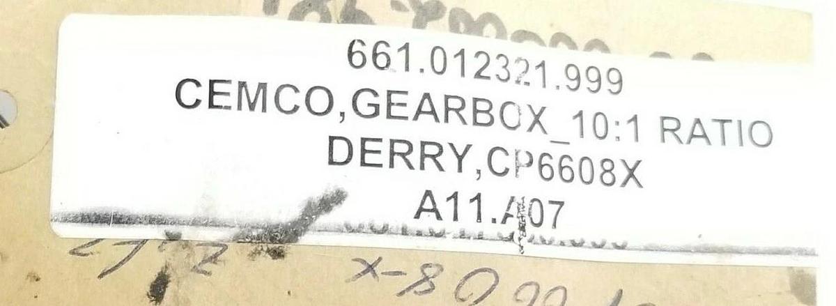 Used SITI MI-30-F8 CEMCO GEARBOX / SPEED REDUCER, 10:1 RAPP / RATIO, CA-B0, M1-30-F8