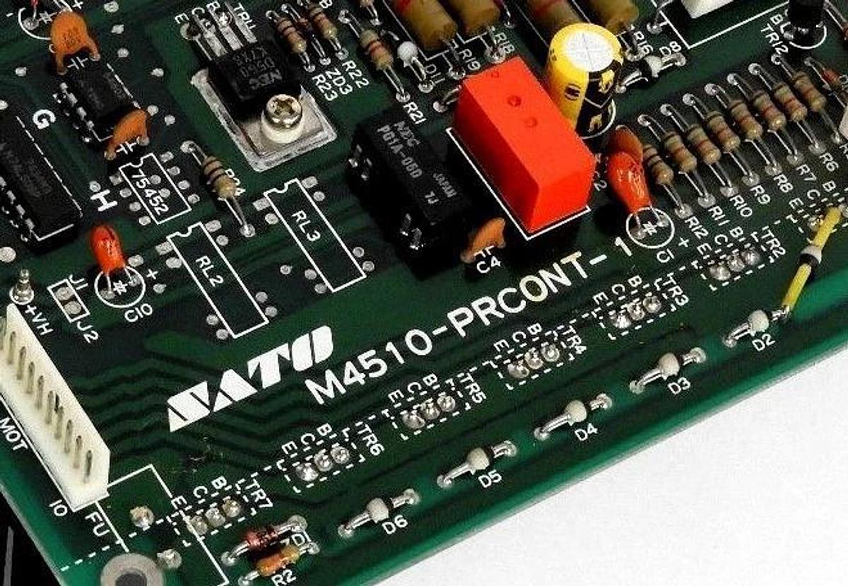 Used SATO M4510-PRCONT-1 PRINT DRIVER ASSEMBLY M4510PRCONT1