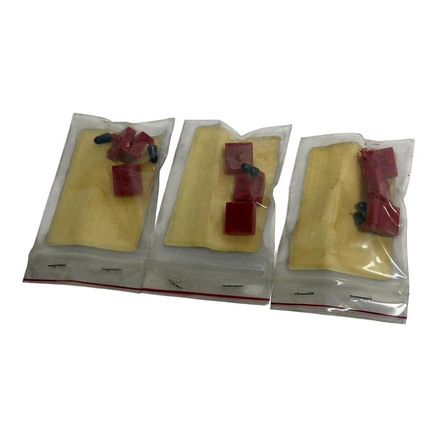 Used Lot of 3 Graphic Controls Series 35 Red Recorder Pens 82-35-0012-03 Fisher