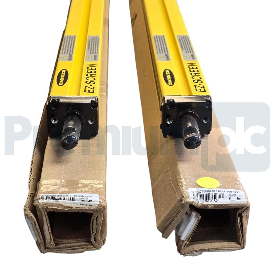 Banner Engineering SLSP30-1500Q88 EZ-SCREEN Safety Light Curtain Set 72396 NSMP