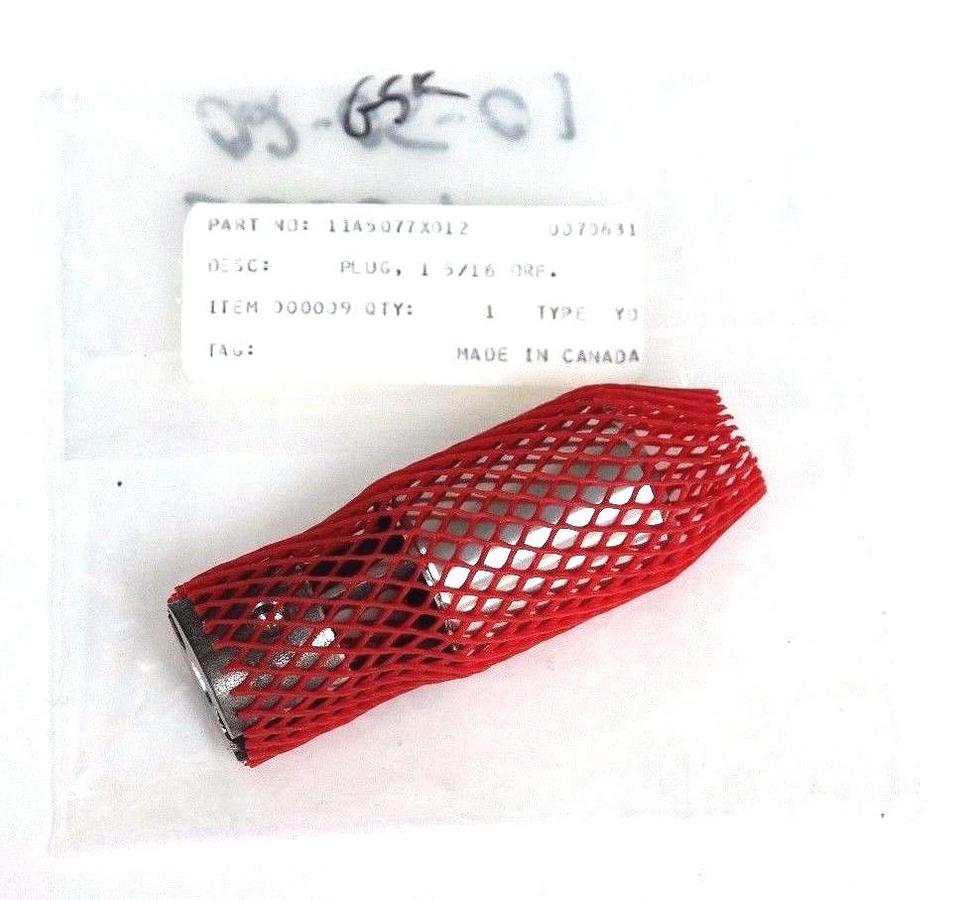 Used NEW FISHER 11A5077X012 PLUG 1 5/16" ORIFICE