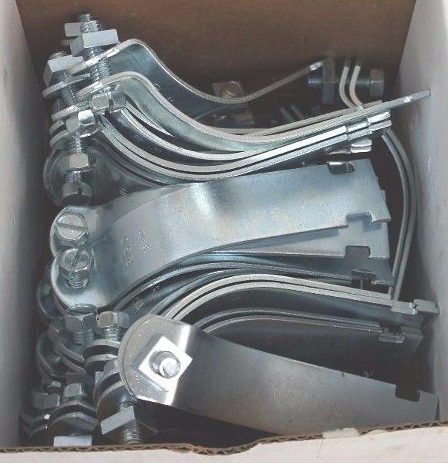 Used BOX OF 25 NEW PHOENIX 3-1/2" RIGID STRUT CLAMPS SCR 0350EG