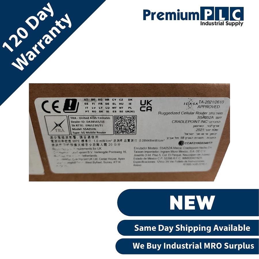 Used NEW CRADLEPOINT R1900 5GB DUAL-BAND WIRELESS WIFI 6 ROUTER MBA3-19005GB-GA