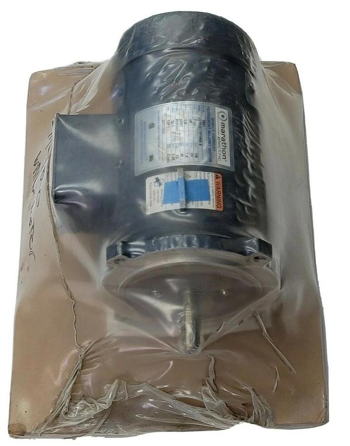 Used NEW MARATHON ELECTRIC Z604 MOTOR NVC56E17F1003 G 1/3 HP 1750 RPM 90 V 3.5 AMP