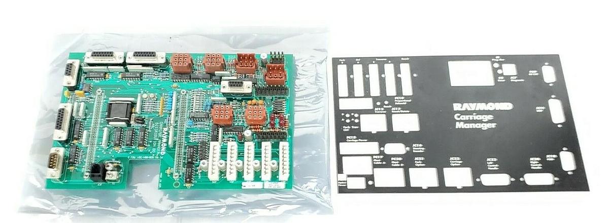 Used RAYMOND 838-004-362E CARRIAGE MANAGER DISTRIBUTION BOARD 9209170033 WPAWPI6CR