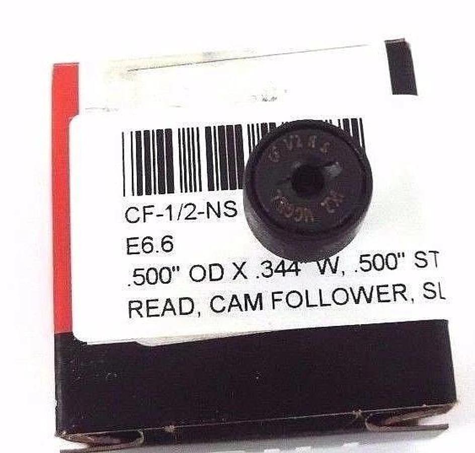 Used LOT OF 2 NEW MCGILL EMERSON CF-1/2-NS CAM FOLLOWER LUBRI-DISC