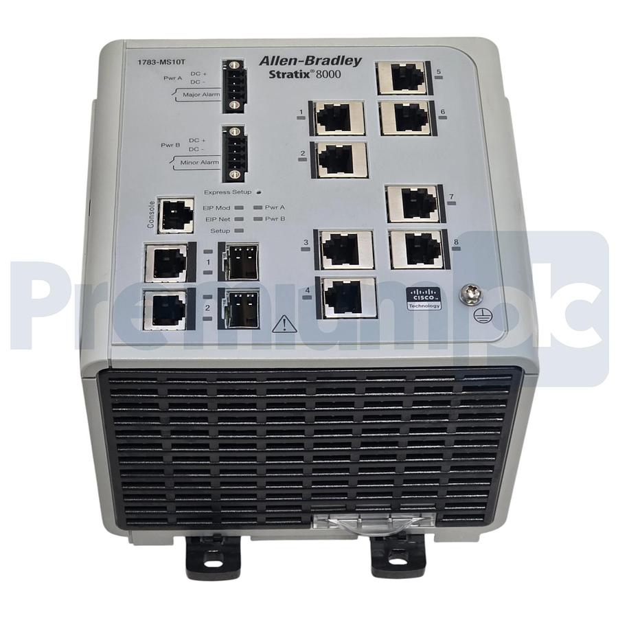 Used Allen Bradley 1783-MS10T /A Stratix 8000 10-Port Managed Ethernet Switch NSNP