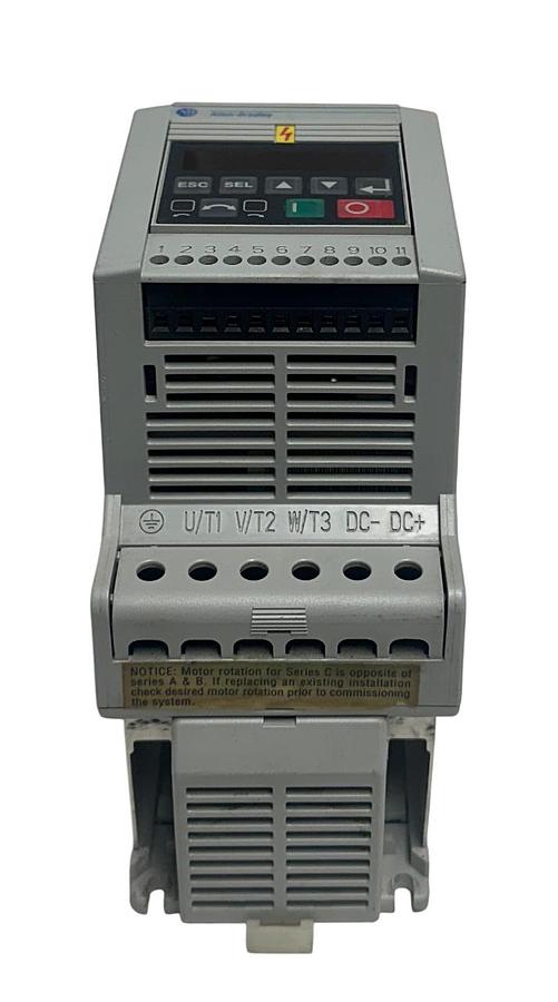 Used ALLEN BRADLEY 160-BA03NSF1P1 /C VARIABLE SPEED DRIVE SSC SERIES .75kW/1HP USNP