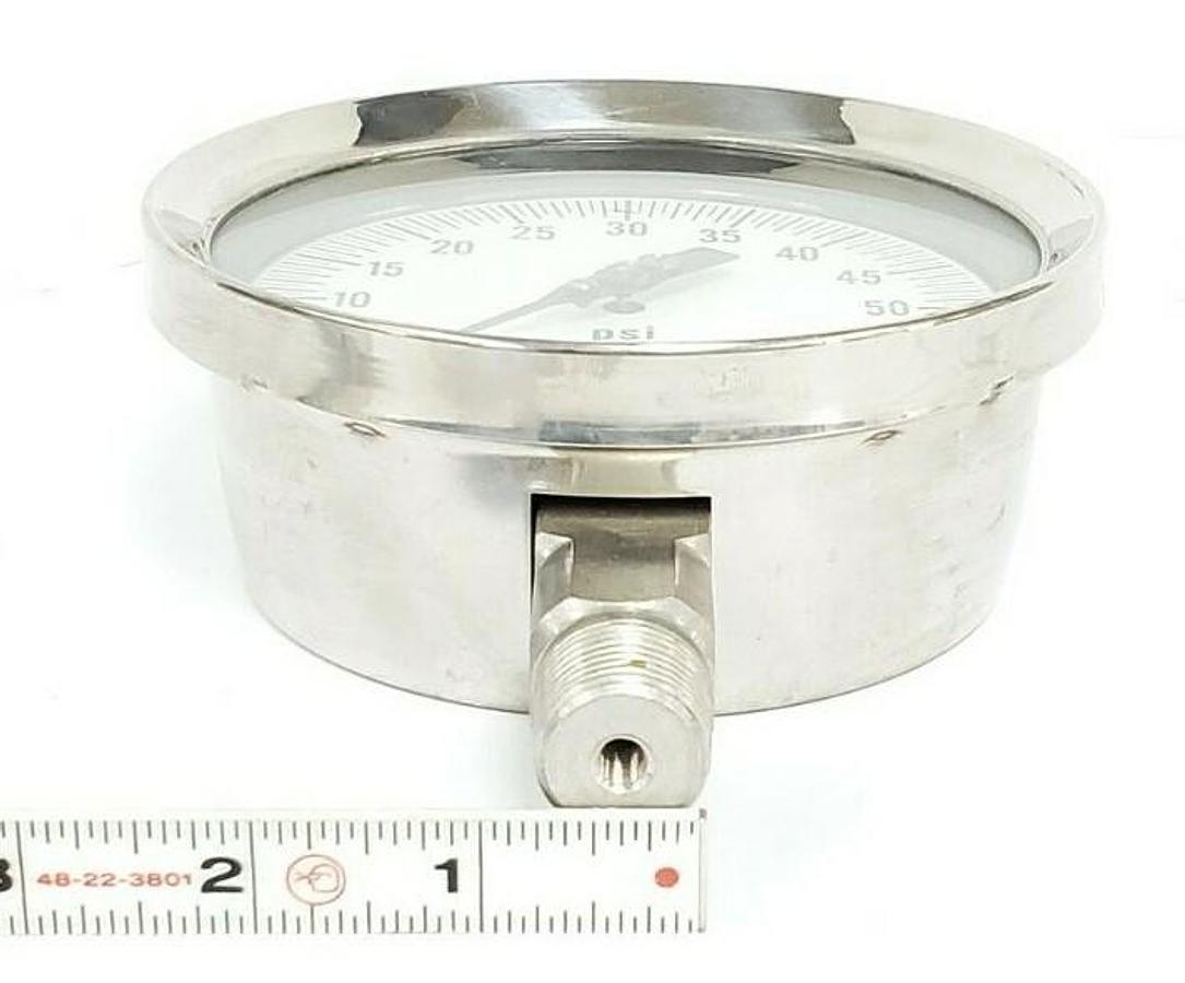 Used NEW U.S. GAUGE DIAL NO. 33003 SOLFRUNT PRESSURE GAUGE 0-60psi