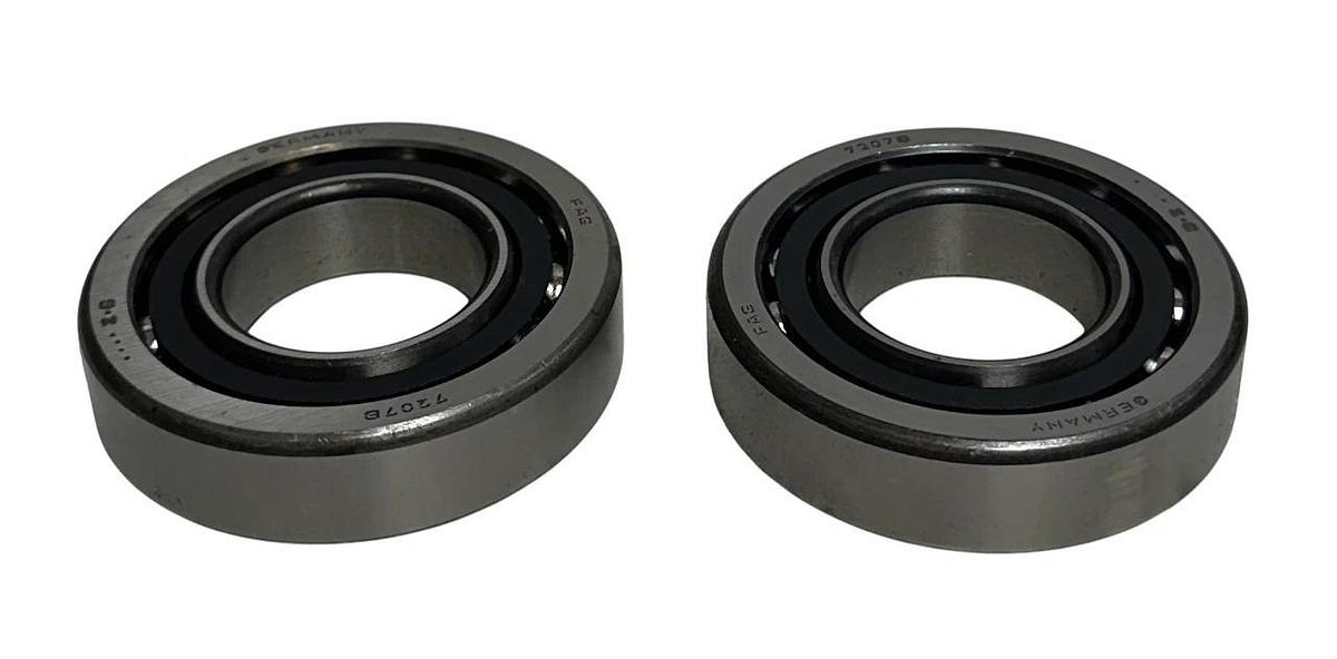 2 FAG 7207B OEM CONTACT PRECISION ANGULAR BEARINGS SINGLE-ROW 35x72x17mm NSNP