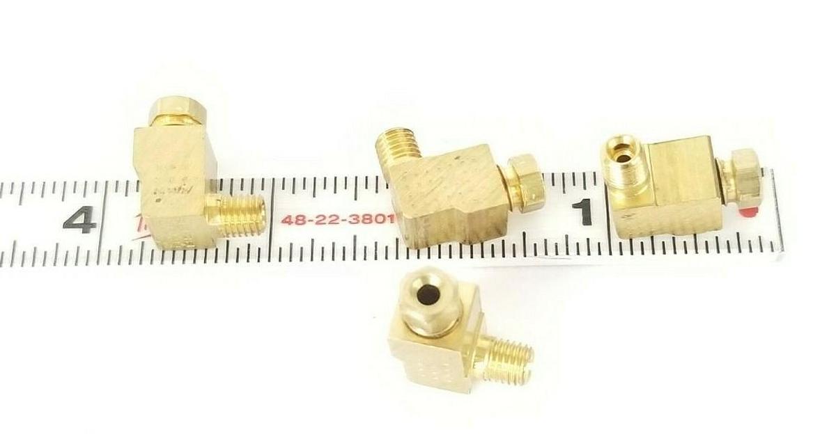 Used LOT OF 4 NEW EATON WEATHERHEAD / NCS 555-4162 MALE ELBOWS 90 DEG.