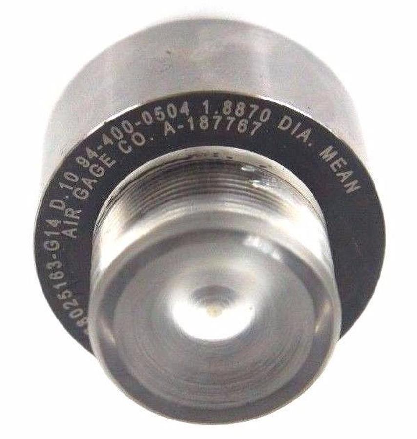 Used NEW AIR GAGE 68025163-G14 D.10 94-400-0504 1.8870 DIA. MEAN
