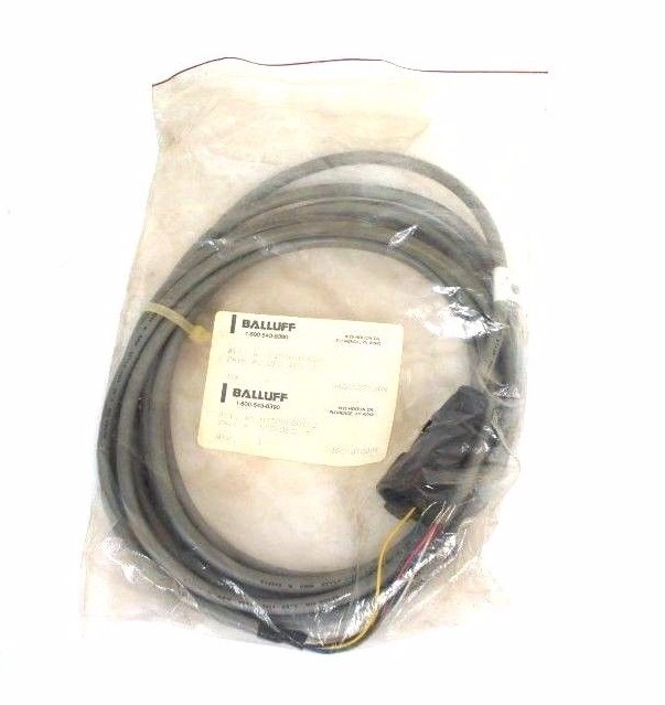Used NEW BALLUFF BKS-S50-05 CABLE 5 METER W/ 6PIN CONNECTOR ART. # 01300000822