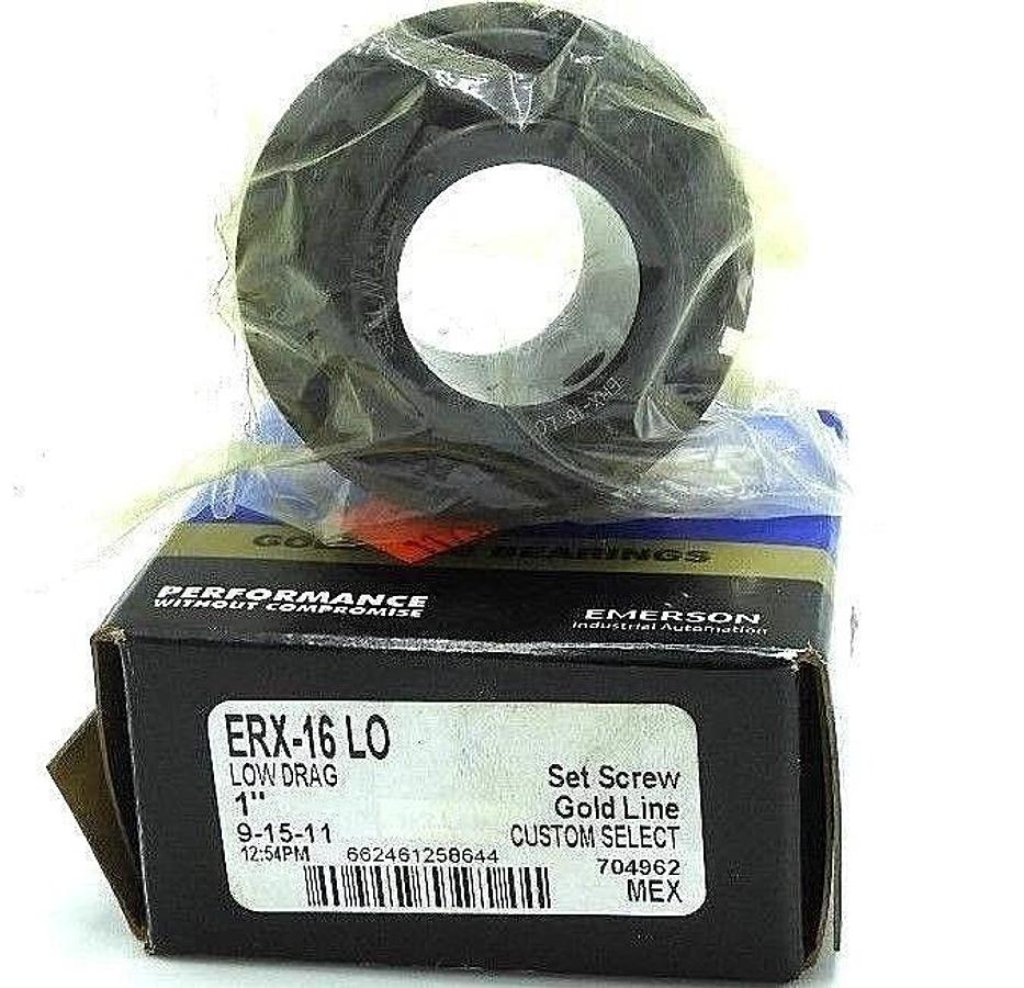 Used NIB SEALMASTER ERX-16LO LOW DRAG 1'' SET SCREW GOLD LINE BEARING ERX16LO
