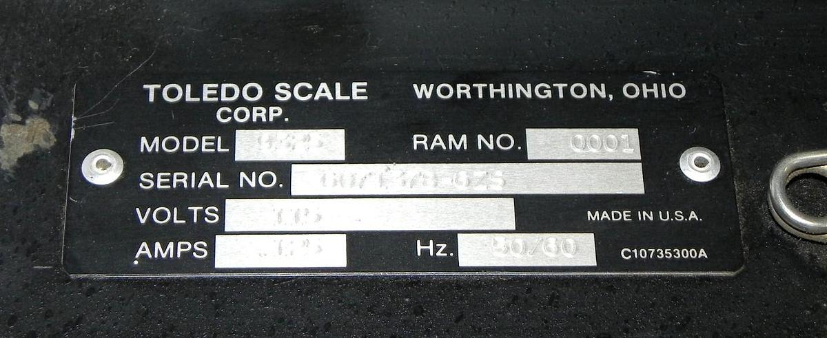 Used TOLEDO SCALE 9325 ANALOG SCALE MODULE 115/230 VOLTS 50/60 HZ