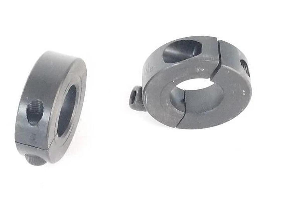 Used LOT OF 2 RULAND 13/16 SHAFT CLAMPS (MISSING ONE SCREW)