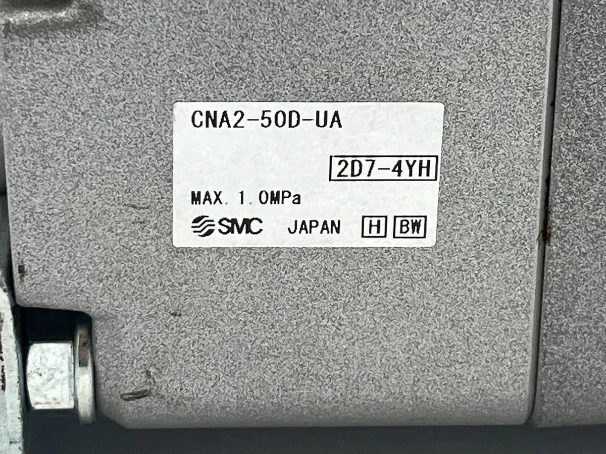 SMC CDNA2L50-25-D Power Lock Cylinder w/ CNA2-50D-D Power Lock Unit 50mm Bore