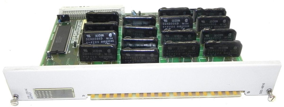 Used SIEMENS TEXAS INSTRUMENTS 505-4816 MODULE DIGITAL OUTPUT 505 16O 85-256VAC