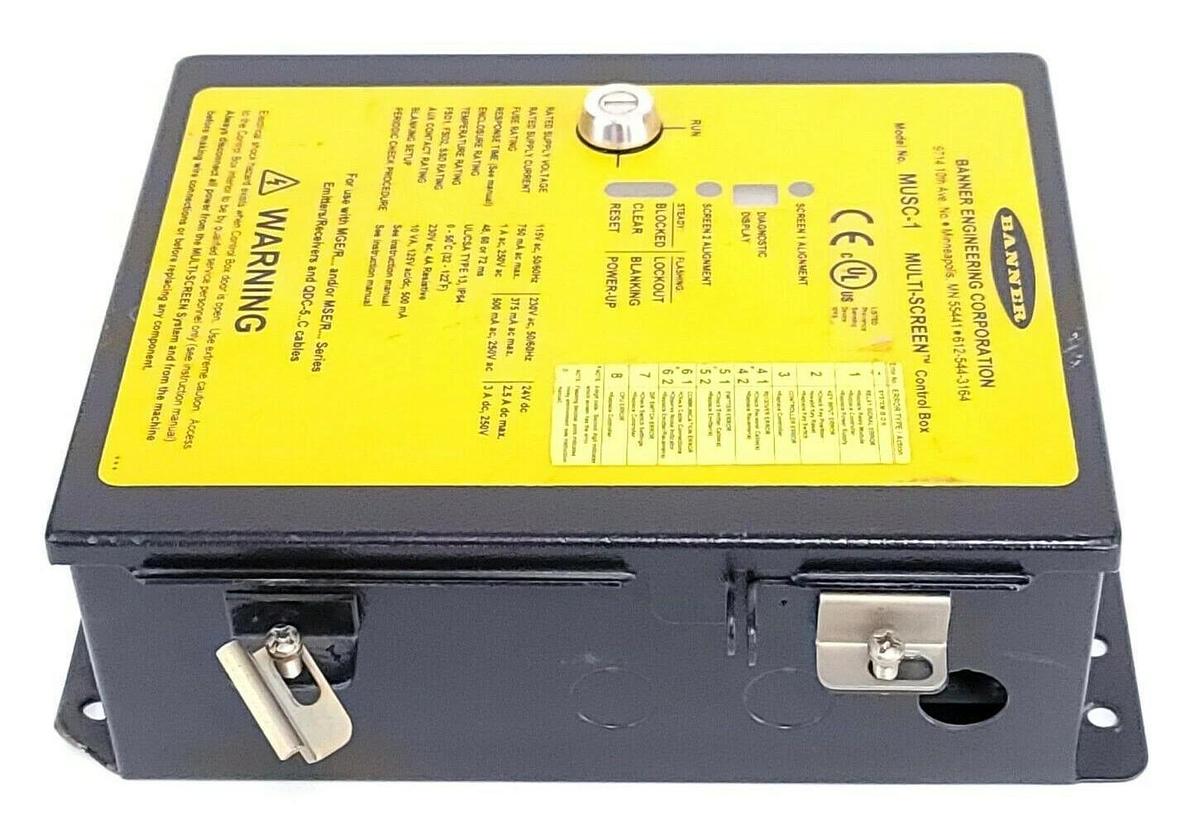 Used BANNER MUSC-1 MULTI-SCREEN CONTROL BOX MUSC1