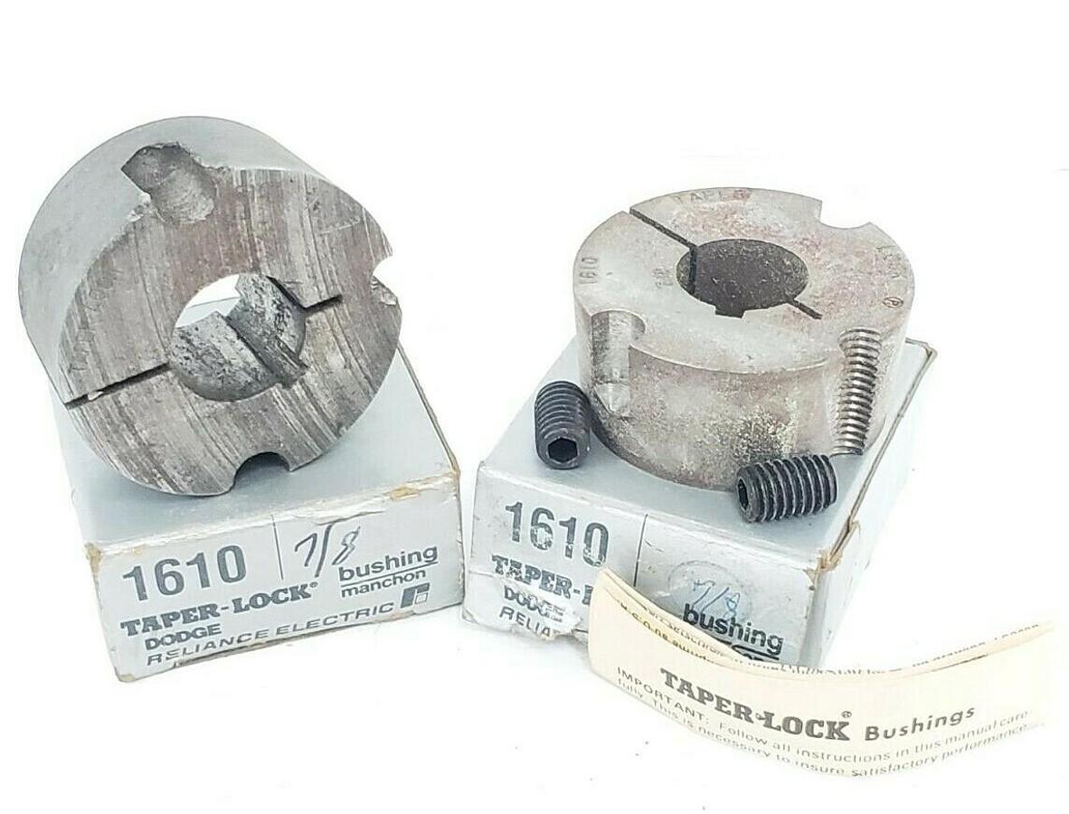 LOT OF 2 NIB DODGE 1610X7/8 TAPER-LOCK BUSHINGS 1610 7/8
