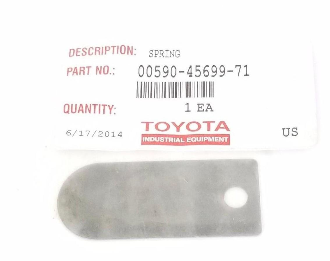 Used NEW FLAT SPRING PART NO: 00590-45699-71 FOR TOYOTA FORKLIFT
