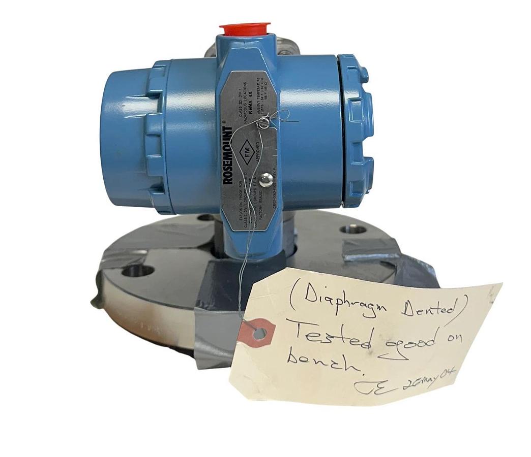 Used ROSEMOUNT 3051L2AA0FH2AAAM5E5 SMART FAMILY TRANSMITTER 03031-0762-0022 HART USNP