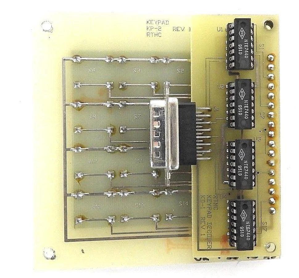 Used RTMC KP-2 KEYPAD REV. 1 W/ KD-1 KEYPAD DECODER REV. 1
