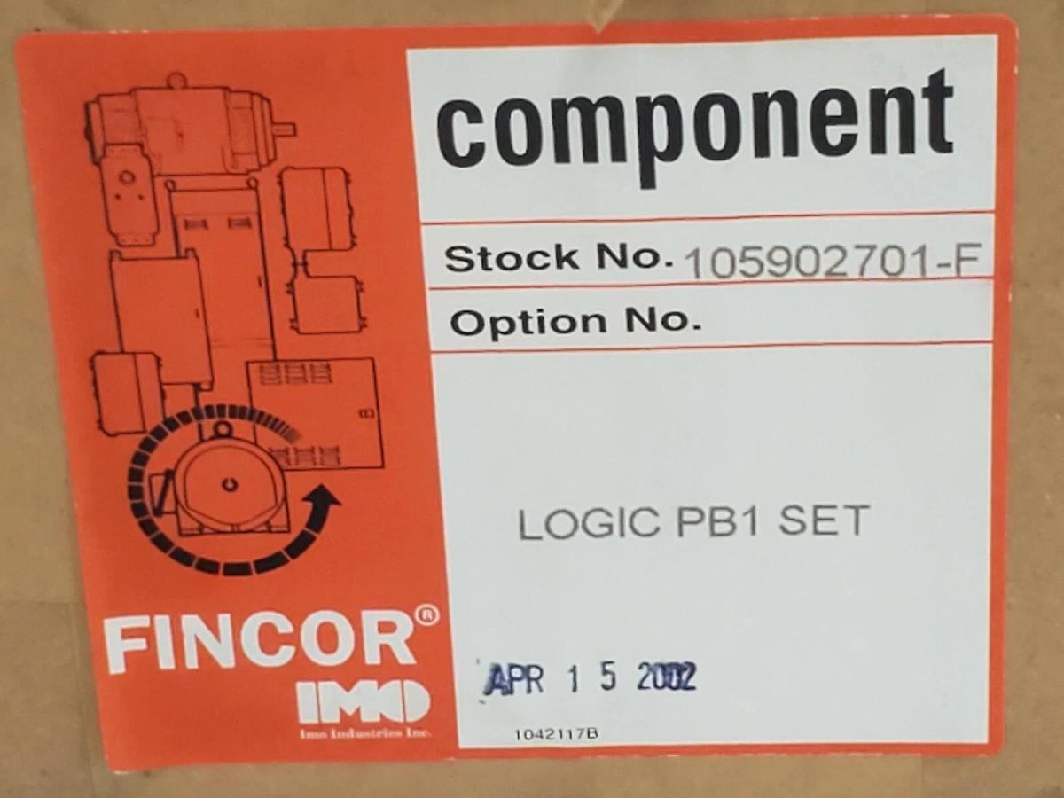 NIB FINCOR COMPONENT 105902701-F LOGIC PB1 SET 105902701F