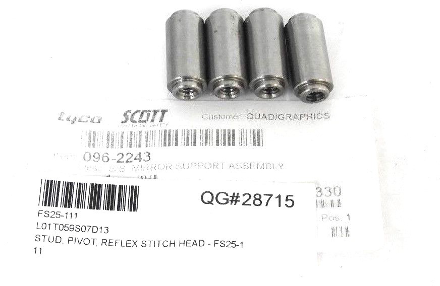 Used LOT OF 4 NEW HARRIS FS25-111 STUD, PIVIT, REFLEX STITCH HEADS FS25111
