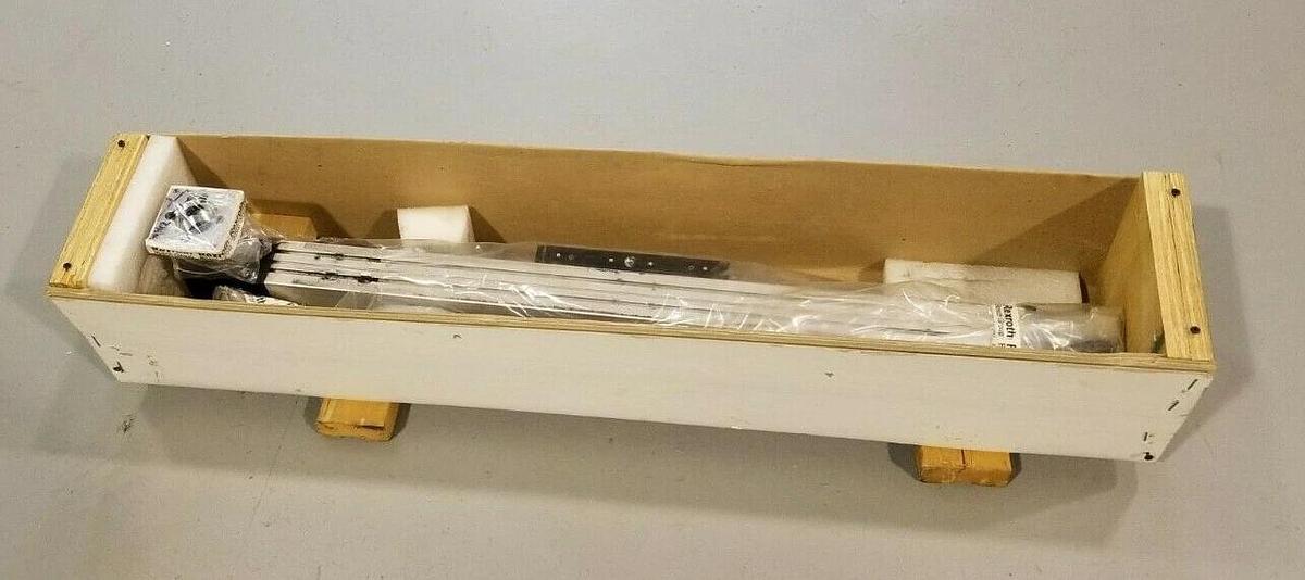 Used REXROTH CUSTPART-75 LINEAR SLIDE & SRS 030-M01-3-00 GEAR BOX 39-3/8'' IN. OAL