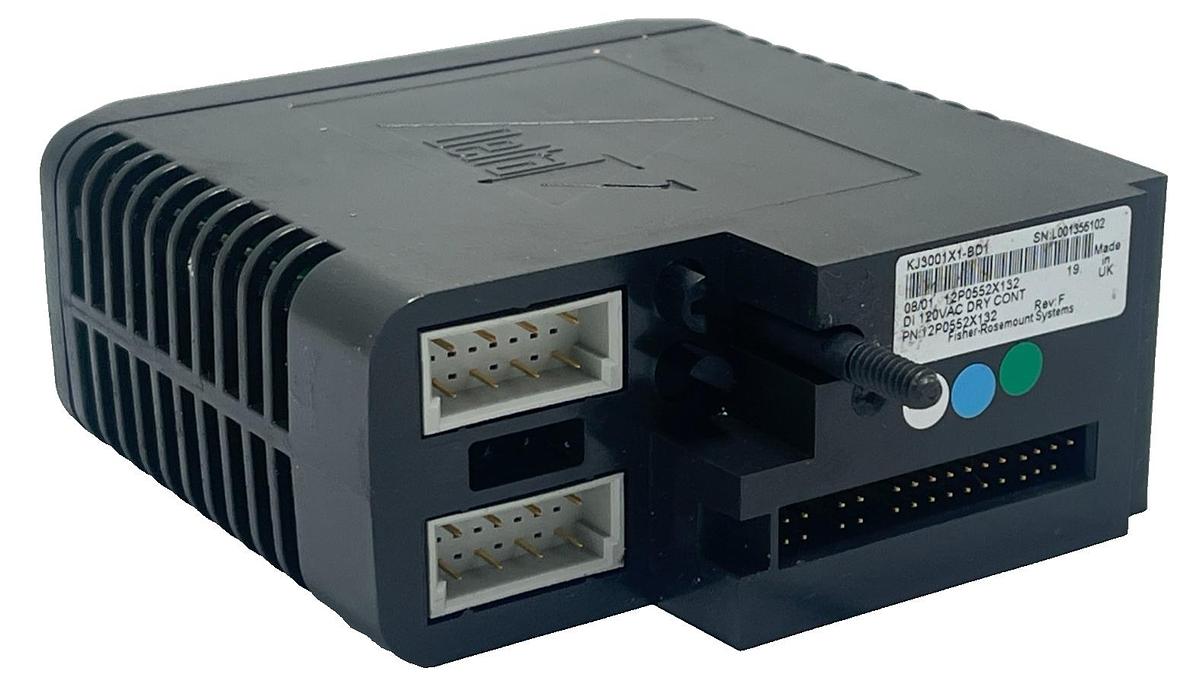 Used Emerson DeltaV KJ3001X1-BD1 Terminal Block I/O Vertical 12 Position Rev F