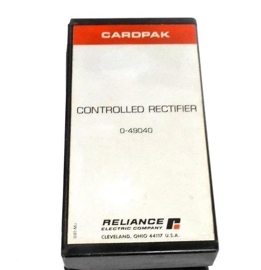 Used RELIANCE CARDPAK 0-49040 CONTROLLED RECTIFIER 049040