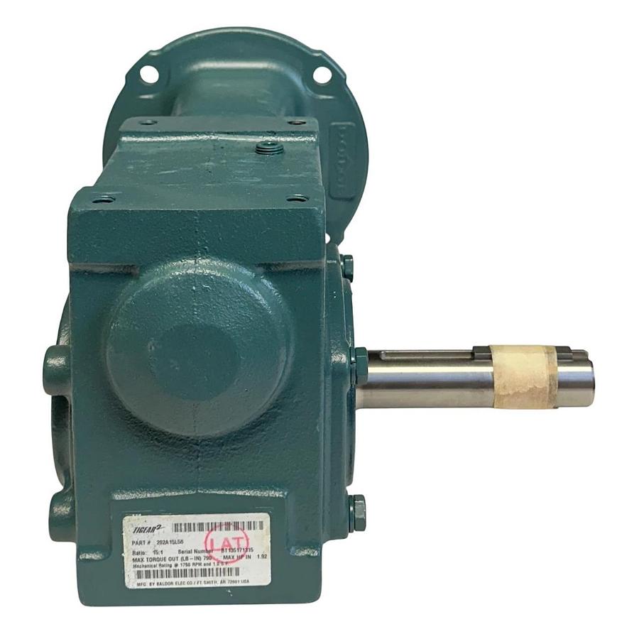 DODGE 202A15L56 TIGEAR-2 REDUCER RIGHT-ANGLE 15:1 RATIO 1.92HP MAX LEFT NSMP