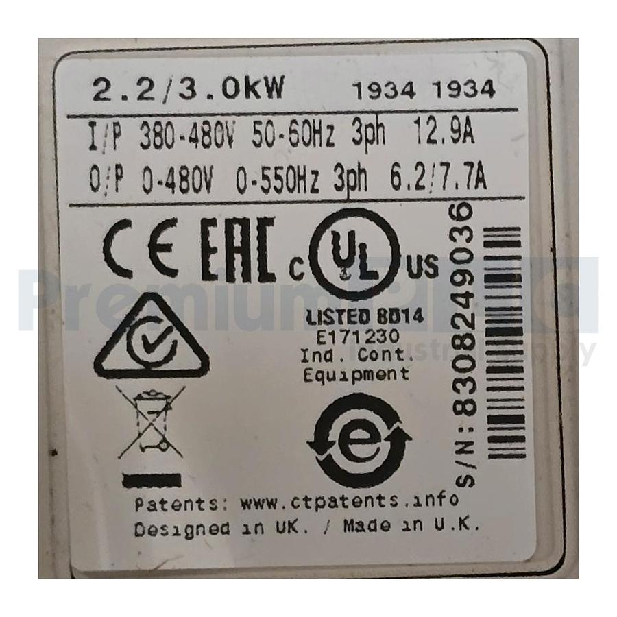 Used NEW NIDEC LEROY SOMER M700-034 00062 A101 03 AB100 UNIDRIVE M 2.2/3.0kW W/KEYPAD