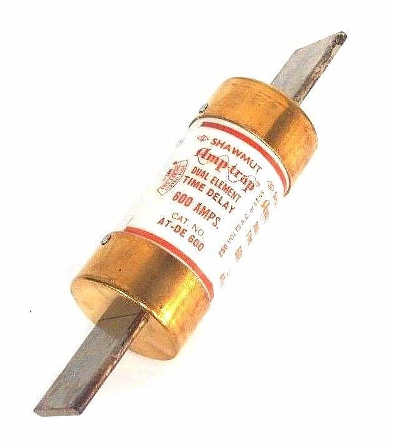 Used NIB FERRAZ SHOWMUT AT-DE-600 AMPTRAP DUAL ELEMENT TIME DELAY FUSE 600V, ATDE600
