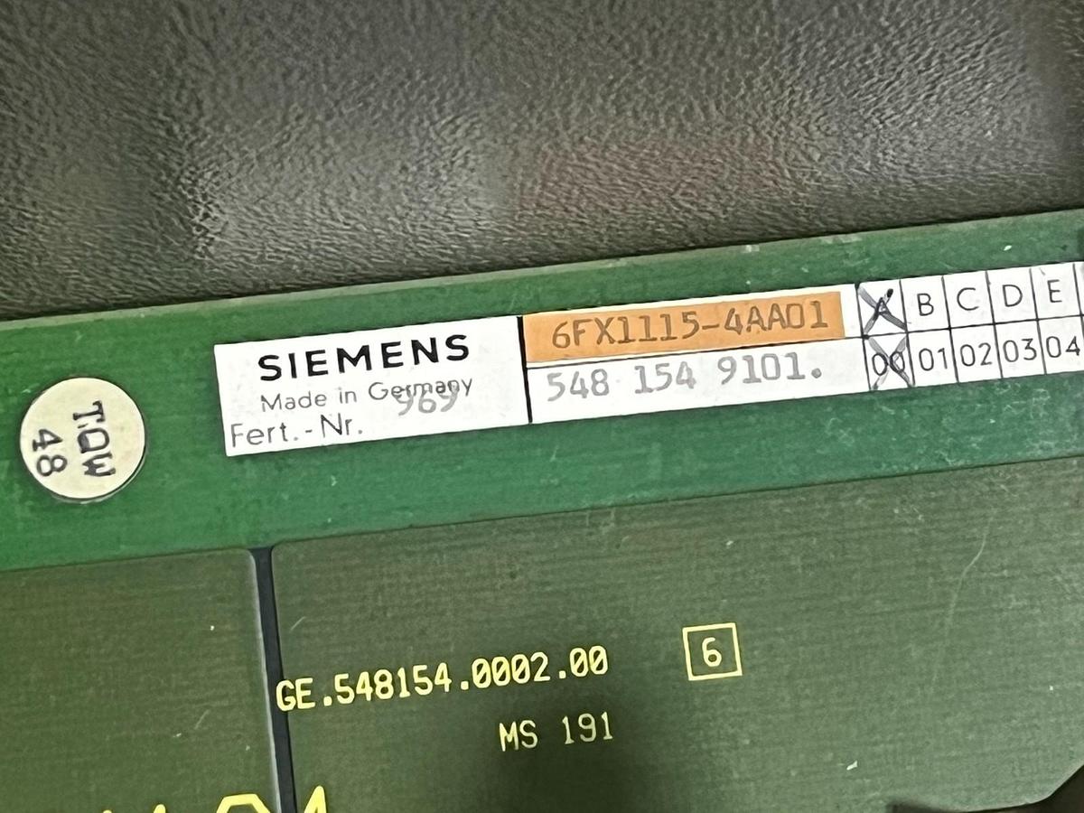 Used SIEMENS SINUMERIK  OPERATOR CONSOLE *FOR PARTS* GE. 548 021.7128.04