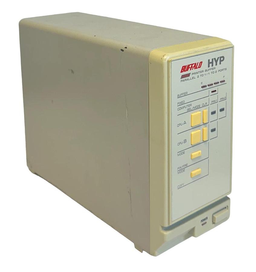 Used BUFFALO HYP-2000 / HYP2000 DMA PRINTER BUFFER 117V PARALLEL 2-1 / 1-2 PORTS USNP